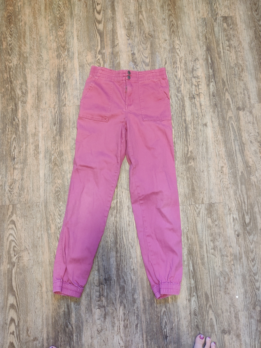 (⭐5/20) Girls' Pink Elastic-Cuff Jogger Pants